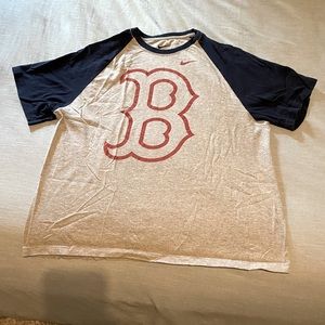 Nike Red Sox raglan cap sleeve t-shirt